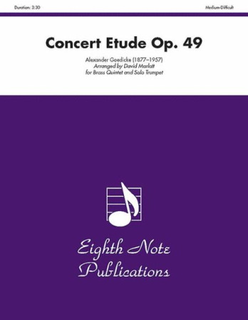 CONCERT ETUDE Op.49 (score & parts)