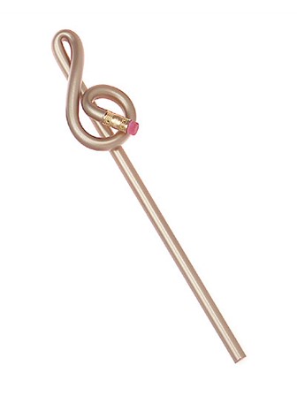 BENTCIL Treble Clef (Gold - Pack of 5)