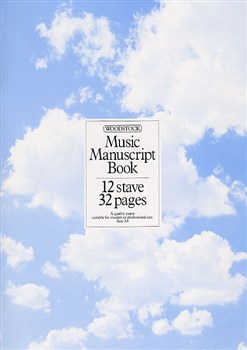 MANUSCRIPT PAPER 12-Stave, 32 Pages (A4 stitched)