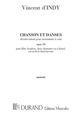 CHANSONS ET DANSES Op.50 set of parts