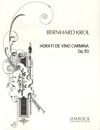 HORATI DE VINO CARMINA Op.30