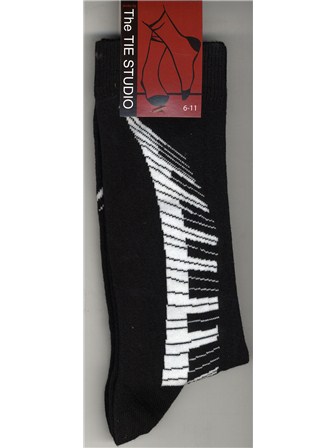 SOCKS Keyboard Swirl (Black, Size 6-11)