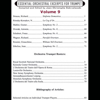ESSENTIAL ORCHESTRAL EXCERPTS Volume 9