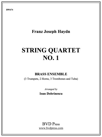 STRING QUARTET in Bb major Op.1, No.1