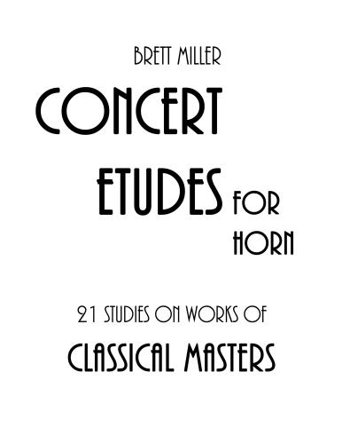 21 STUDIES on Works of Classical Masters