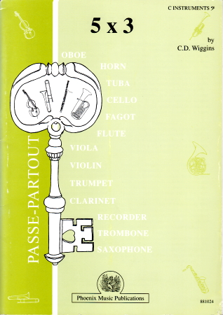 FIVE TIMES THREE C instruments bass clef
