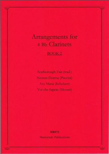 ARRANGEMENTS FOR FOUR CLARINETS Book 2