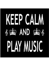 FRIDGE MAGNET Keep Calm & Play Music