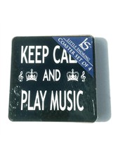 COASTERS Keep Calm and Play Music (Pack of 4)