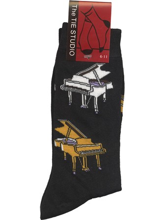 SOCKS Grand Piano (Black, Size 6-11)