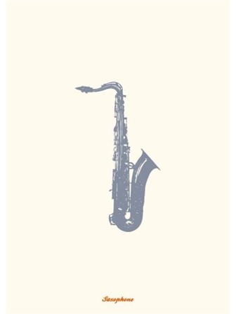 GREETING CARD Saxophone
