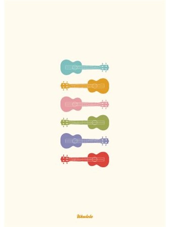 GREETING CARD Ukeleles