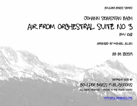 AIR from Orchestral Suite No.3