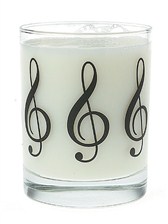GLASS TUMBLER Treble Clef