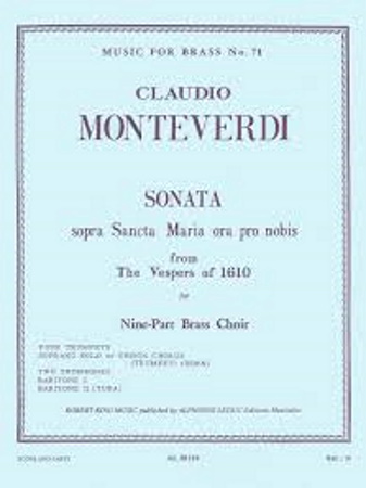 SONATA sopra Sancta Maria ora pro nobis (score & parts)