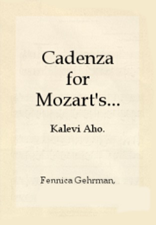 CADENZA for Mozart's Rondo in D major, K.Anh.184