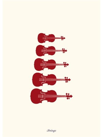 GREETING CARD String Instruments