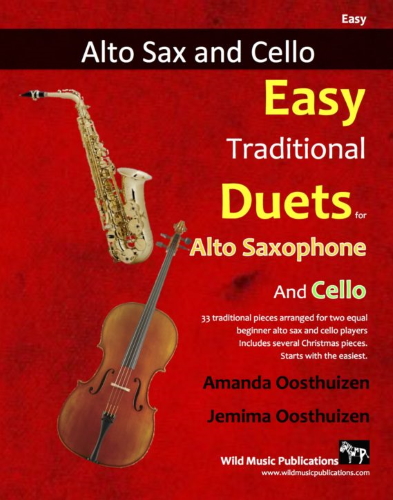 EASY TRADITIONAL DUETS for Alto Saxophone & Cello