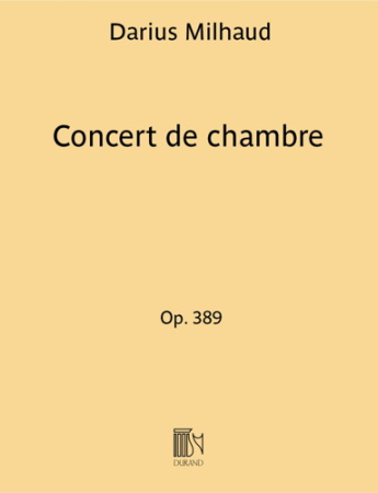 CONCERT DE CHAMBRE Op.389 Le Remouler, Le Marchand de Sorbets