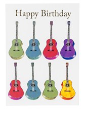 BIRTHDAY CARD -Jazzy Acoustic Guitar (7in x 5in)