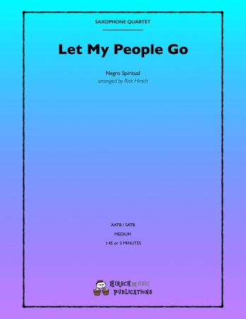 LET MY PEOPLE GO (score & parts)