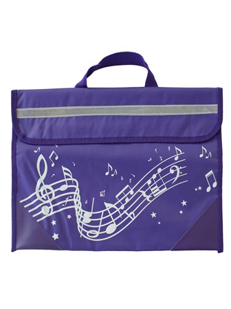 MUSIC BAG Wavy Stave (Purple)