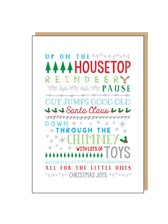 CHRISTMAS CARD Up On The Housetop
