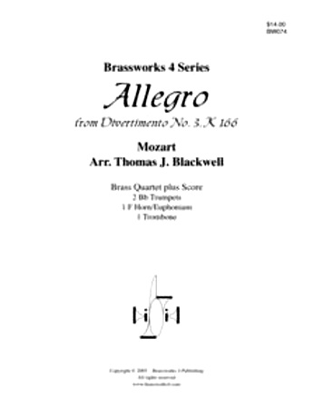 ALLEGRO from Divertimento No.3 K166