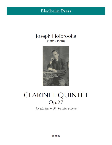 CLARINET QUINTET Op.27 (score & parts)