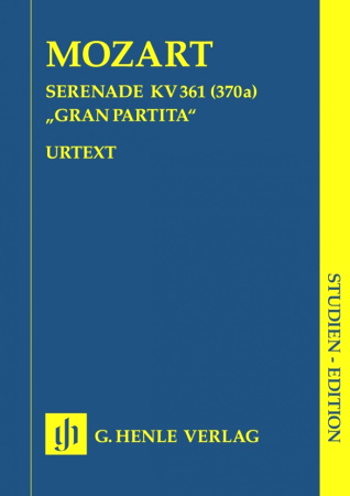 GRAN PARTITA in Bb major KV 361 (study score)