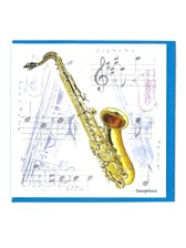 NOTELETS Saxophone Design (Pack of 5)