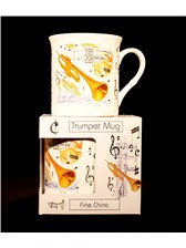 FINE CHINA MUG Trumpet Design