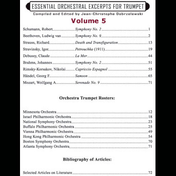 ESSENTIAL ORCHESTRAL EXCERPTS Volume 5
