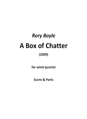 A BOX OF CHATTER (score & parts)