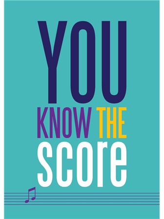 GREETING CARD You Know The Score