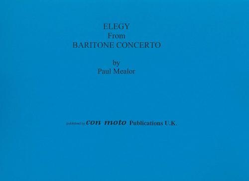 ELEGY from Baritone Concerto (score)